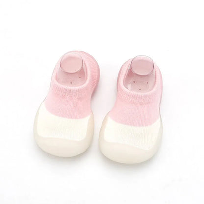 Baby Knit Booties – Soft Non-Slip Rubber Sole Barefoot Floor Shoes for Infant Boys & Girls