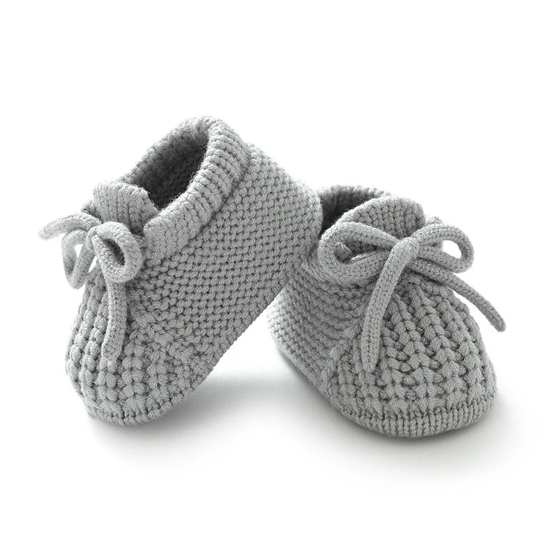 Baby Knitted Booties – Warm Soft Sole First Shoes for Newborns & Toddlers 0–18 Months