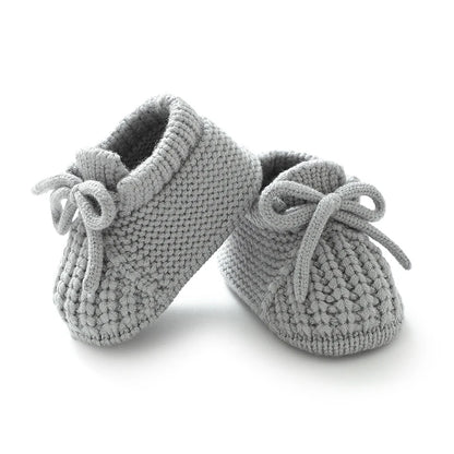 Baby Knitted Booties – Warm Soft Sole First Shoes for Newborns & Toddlers 0–18 Months