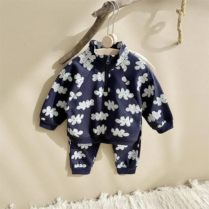 Baby Autumn Sweatshirt & Sweatpants Set – 2-Piece Unisex Kids Outfit for 9 Months–4 Years