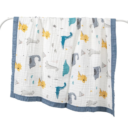 Baby 6-Layer Cotton Gauze Blanket – Soft Breathable Newborn Swaddle & Bath Towel
