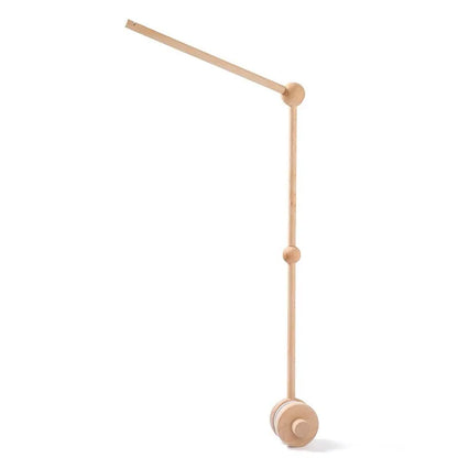 Baby Crib Mobile Rattle Toy – Felt Forest Animal Bed Bell with Wooden Bracket for 0–12 Months