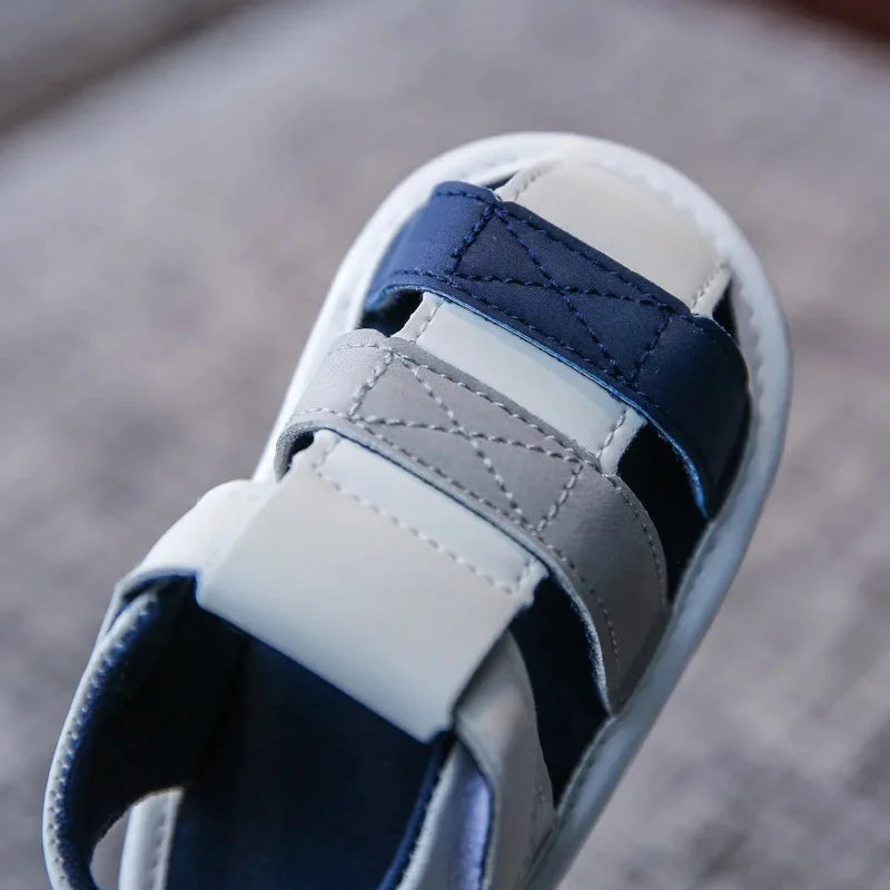 Baby Summer Sandals – Breathable Non-Slip PU Soft Sole Walking Shoes for Boys & Girls