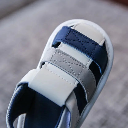 Baby Summer Sandals – Breathable Non-Slip PU Soft Sole Walking Shoes for Boys & Girls