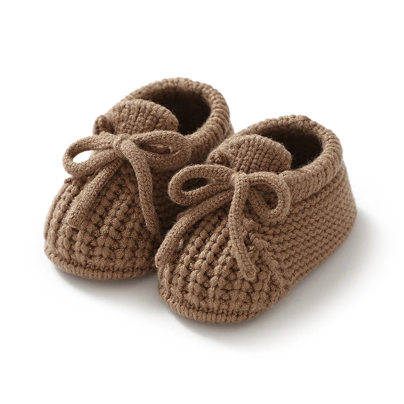 Baby Knitted Booties – Warm Soft Sole First Shoes for Newborns & Toddlers 0–18 Months