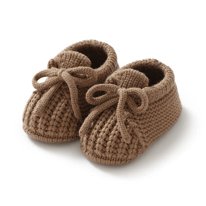 Baby Knitted Booties – Warm Soft Sole First Shoes for Newborns & Toddlers 0–18 Months