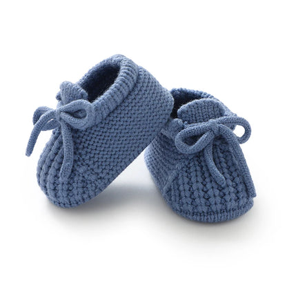 Baby Knitted Booties – Warm Soft Sole First Shoes for Newborns & Toddlers 0–18 Months