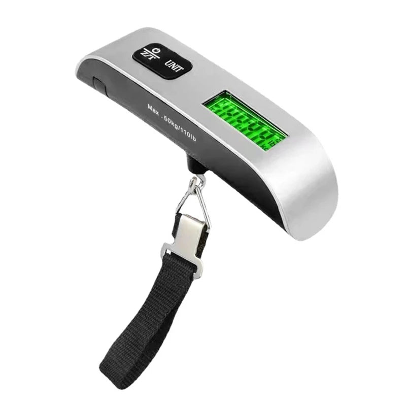 Portable Digital Luggage Scale – 110lb/50kg LCD Hanging Baggage Weigher