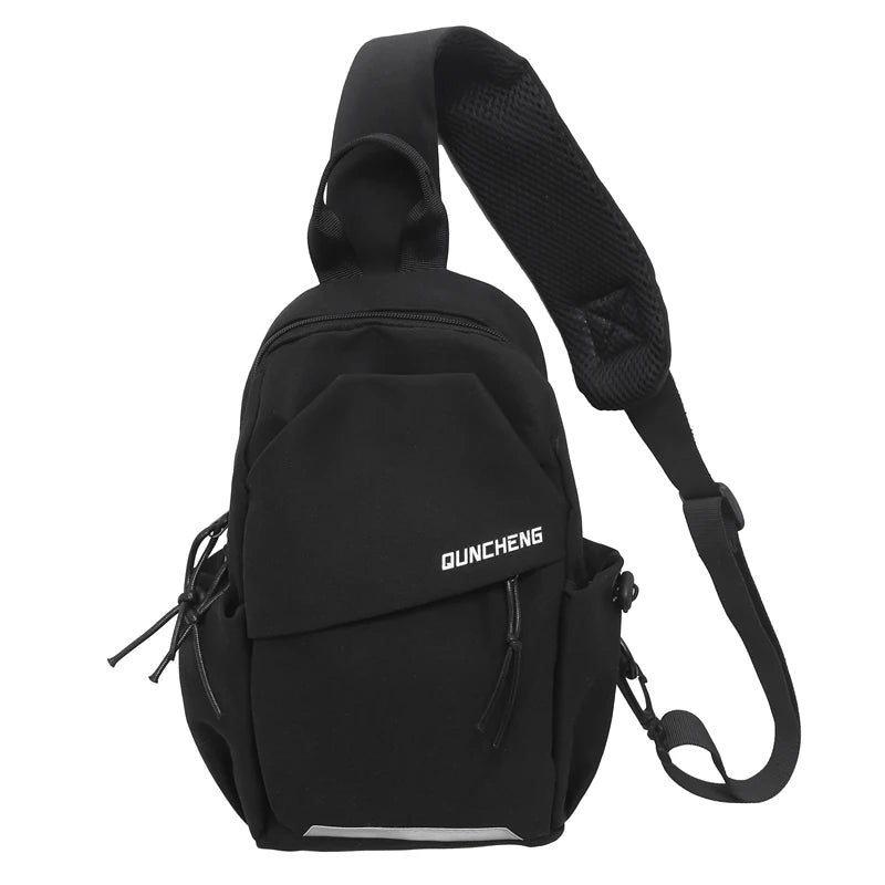 Unisex Nylon Crossbody Chest Bag – Lightweight Sports & Cycling Shoulder Bag