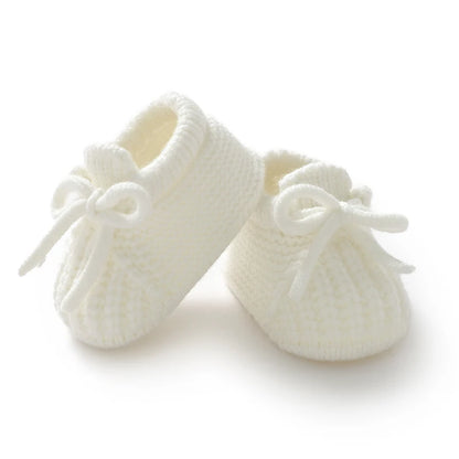 Baby Knitted Booties – Warm Soft Sole First Shoes for Newborns & Toddlers 0–18 Months