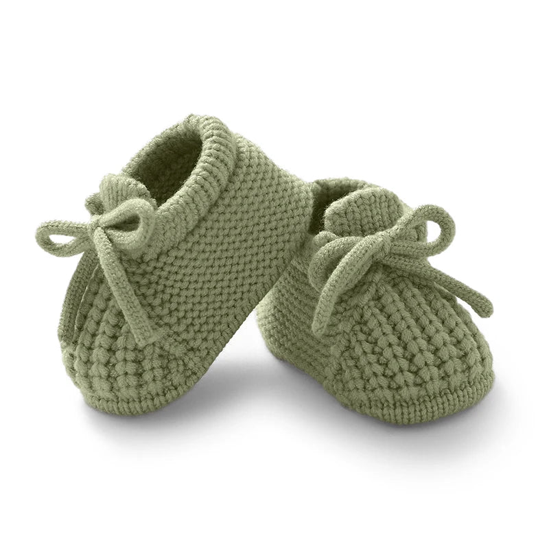 Baby Knitted Booties – Warm Soft Sole First Shoes for Newborns & Toddlers 0–18 Months