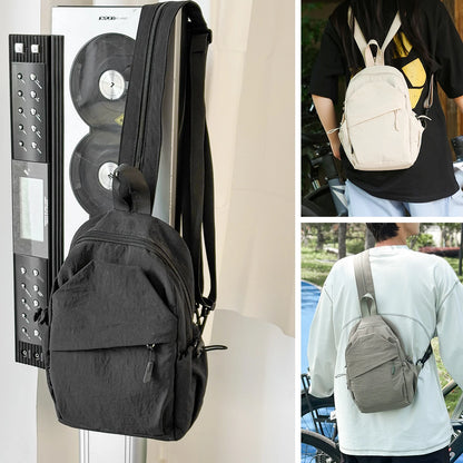 Unisex Nylon Crossbody Chest Bag – Lightweight Sports & Cycling Shoulder Bag