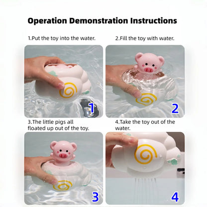 Baby Bath Water Spraying Cloud Toy – Cute Shower Swimming Toy for Kids